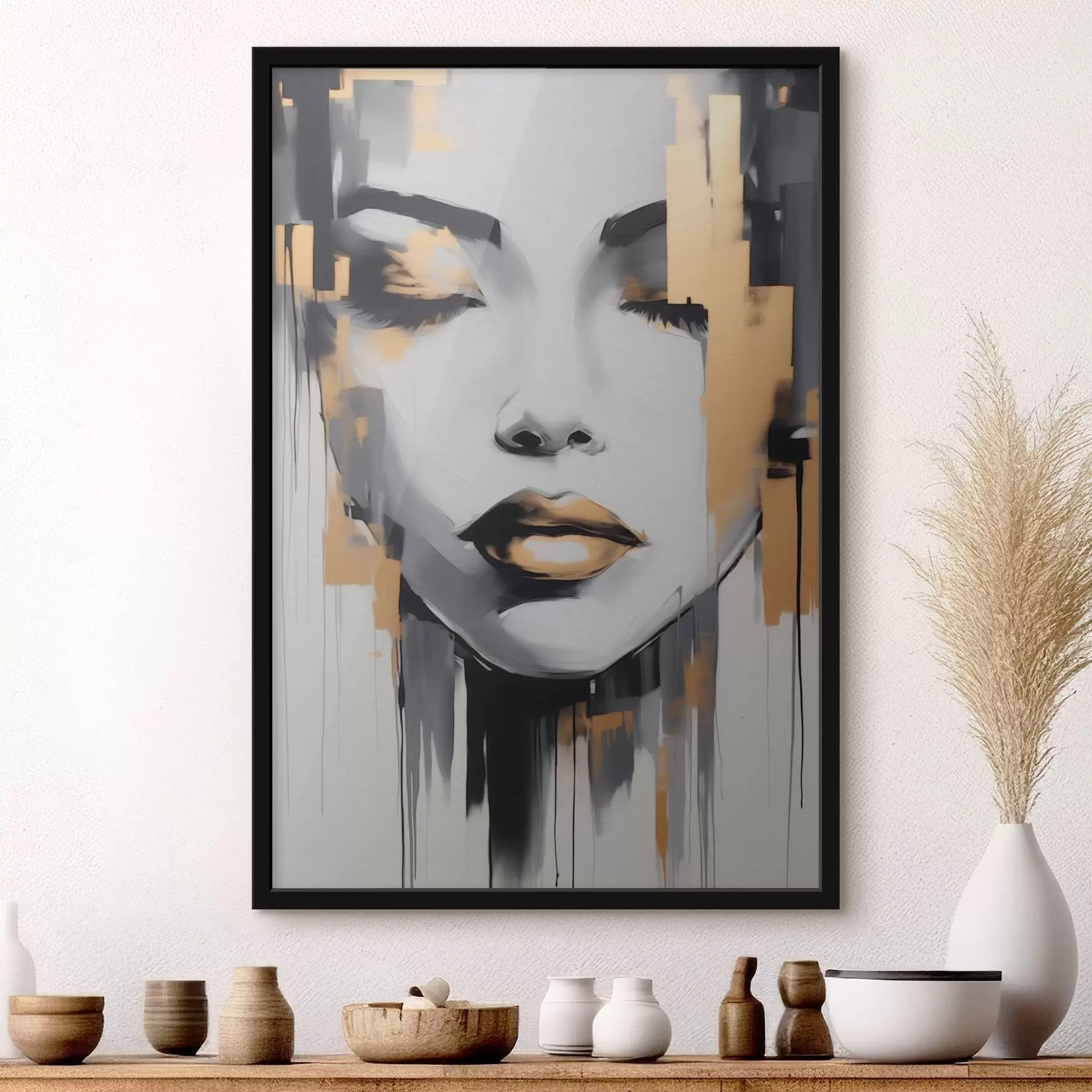 Fototapetai Mergaitė abstrakcija modernus stilius f41327