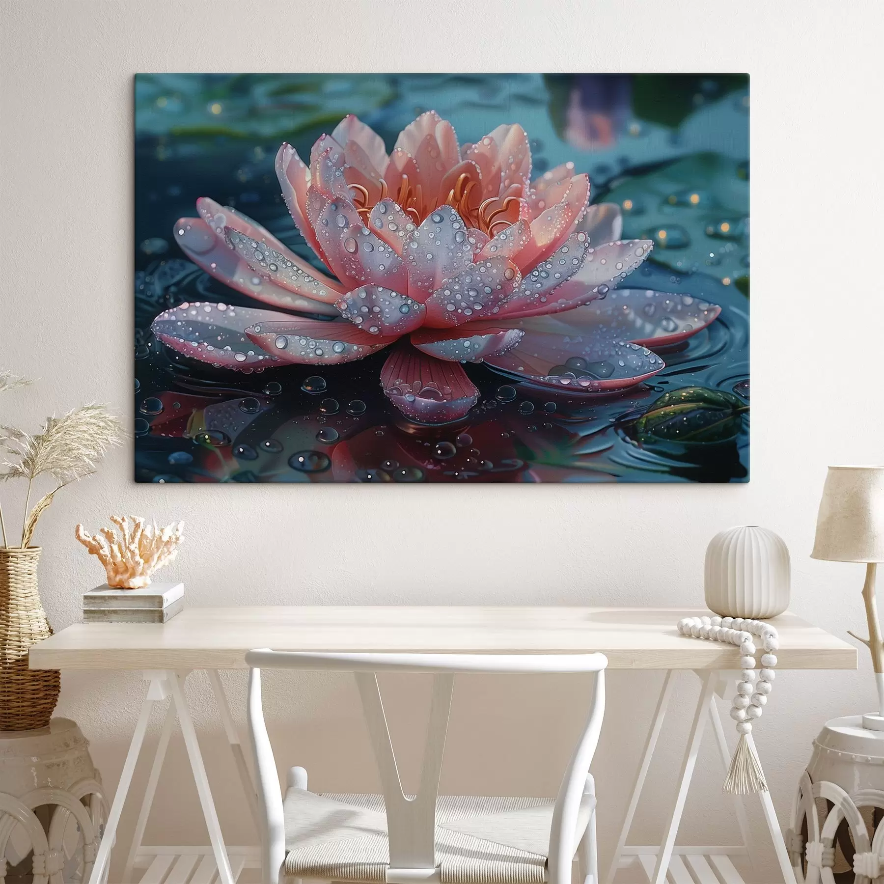 Fototapetai Rožinė lotoso gėlė s41432