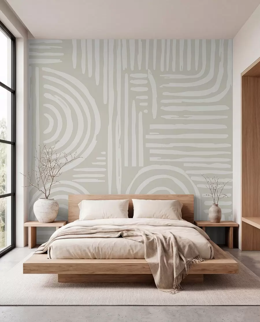 Fototapetai Minkštų spalvų boho dizainas w01919