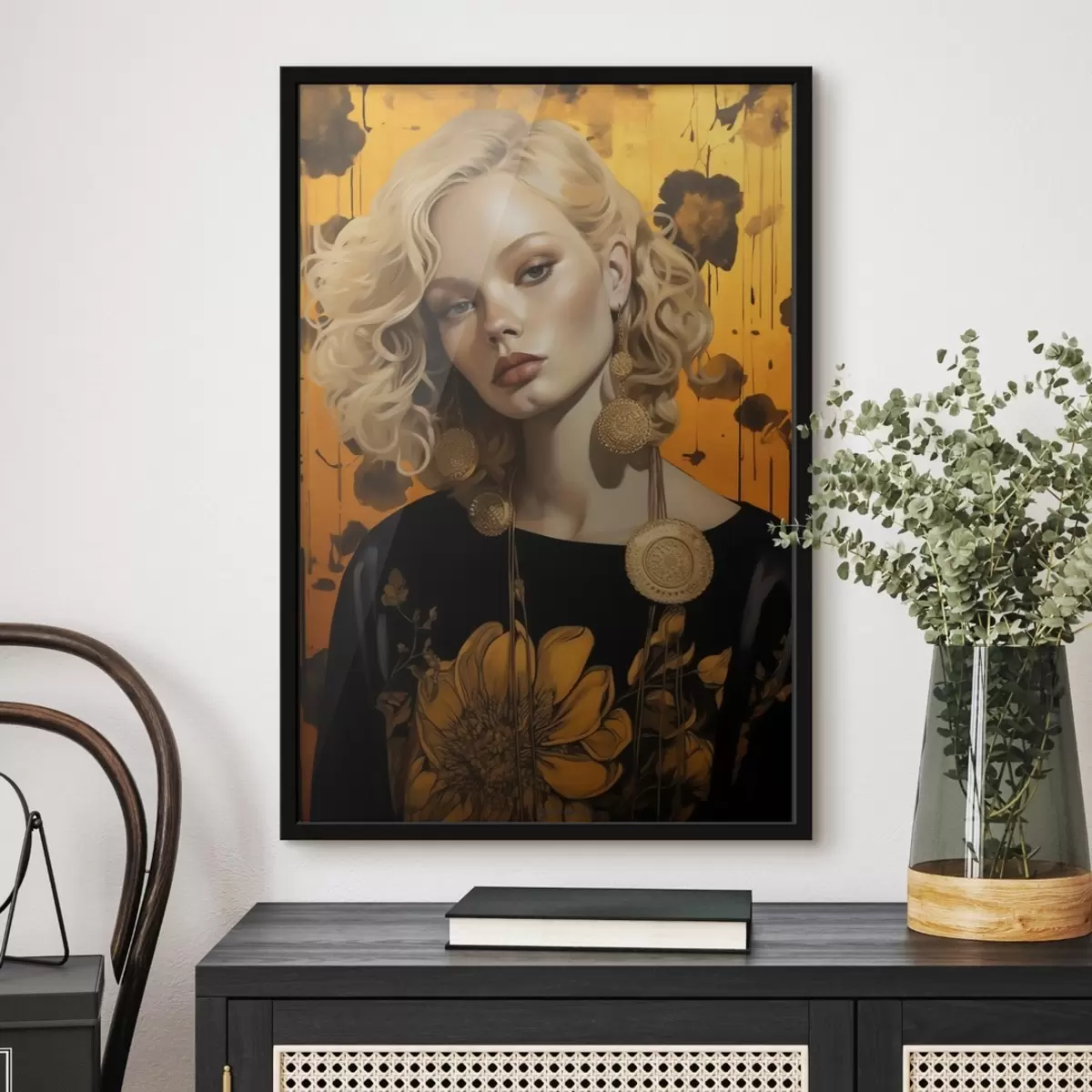 Plakatas Ryškiaspalvė mergaitė f41193