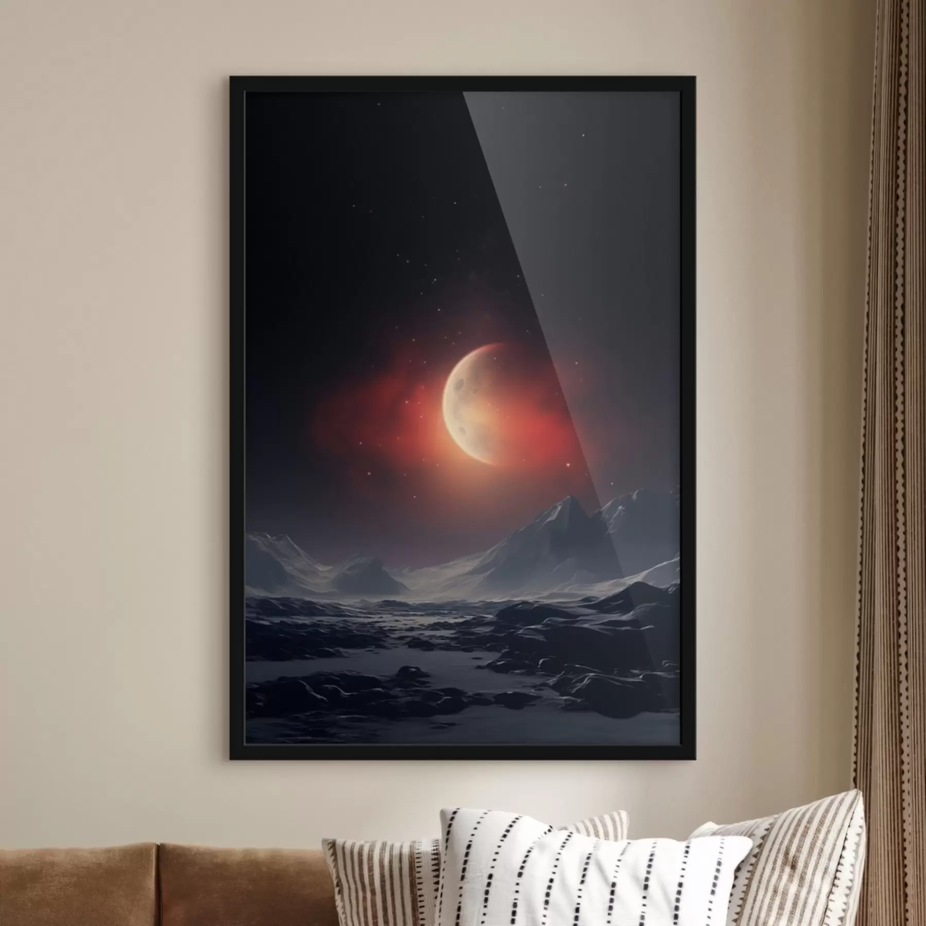 Fototapetai Saulėlydis su vaizdu į Marsą f41202