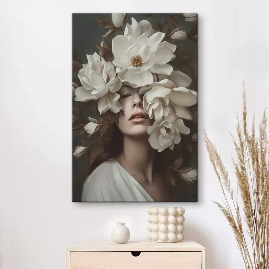 Paveikslėlis Mergina su gėlėmis s41194