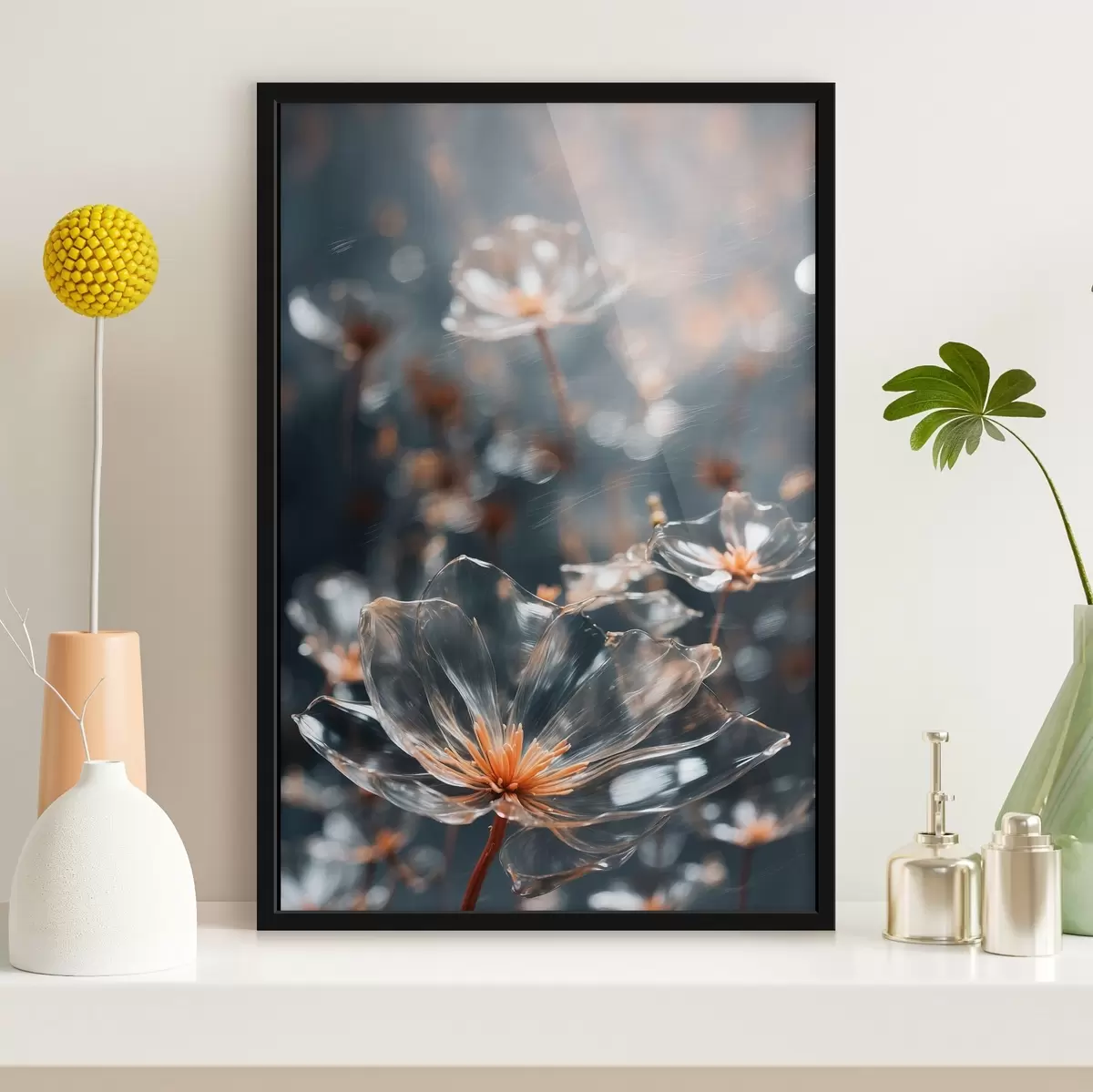 Plakatas Stiklo gėlės f41288