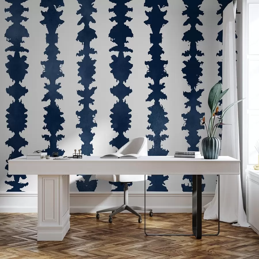 Fototapetai Abstraktaus dizaino tamsiai mėlynos spalvos atspalviai u99090