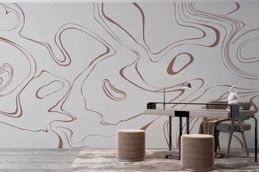 Fototapetai Abstrakčios neutralių tonų linijos w00634