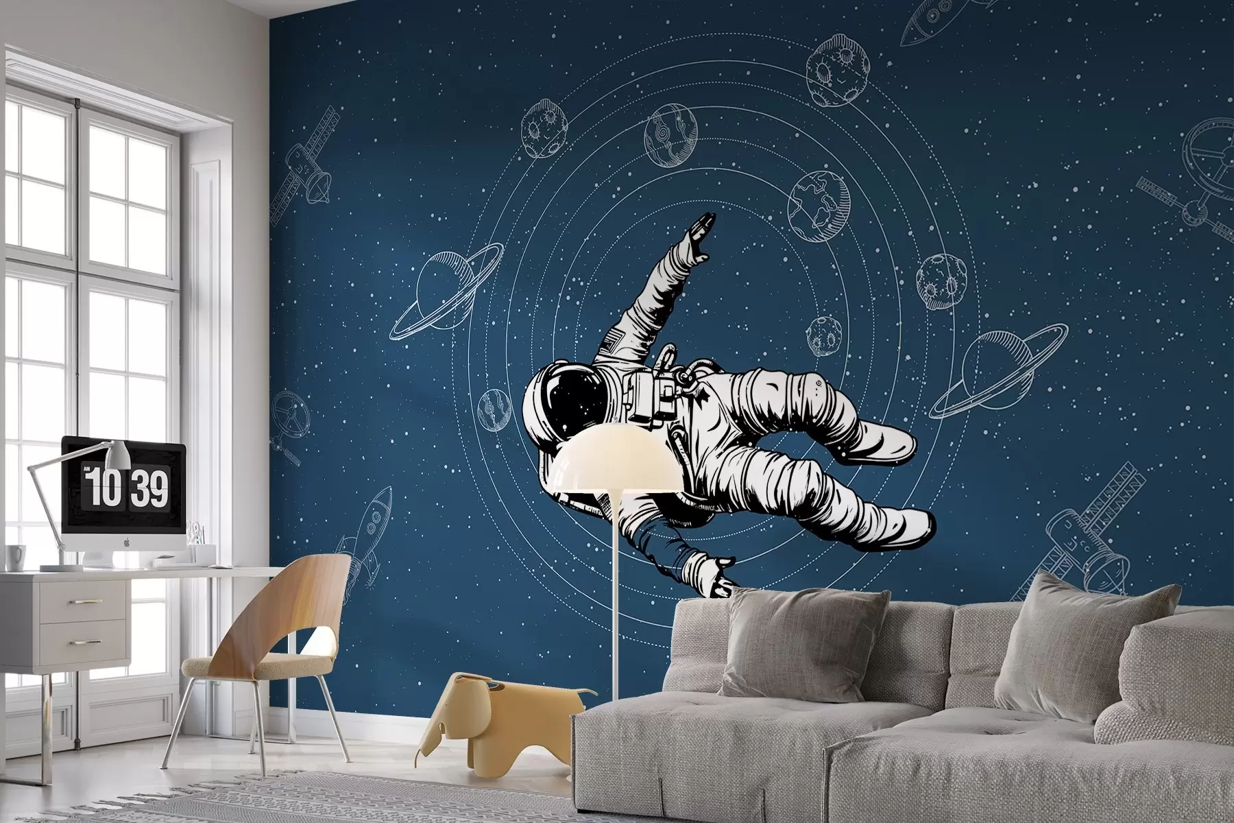 Fototapetai Astronautas tyrinėja platųjį kosmosą w00712