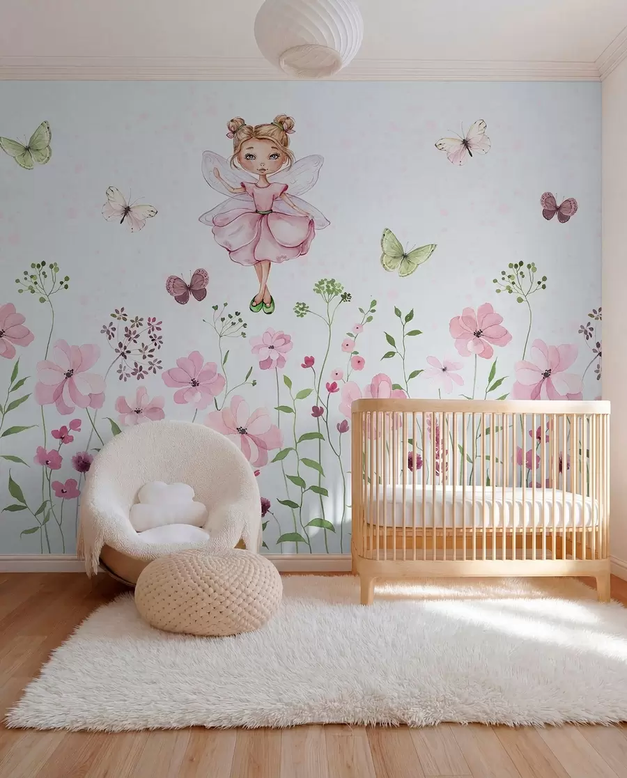 Fototapetai Žydinčios pievos fėja w01460