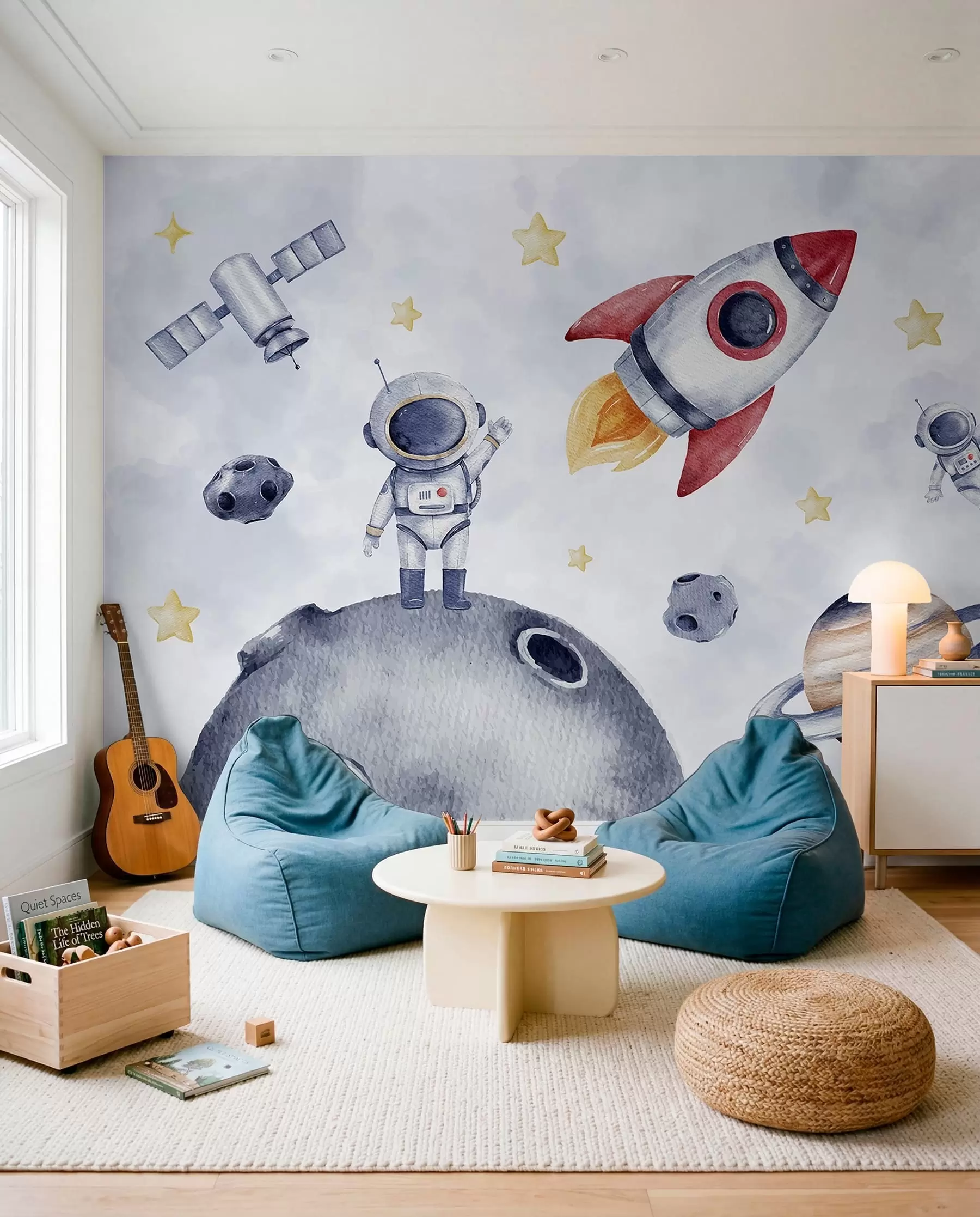 Fototapetai Mažieji astronautai skrenda w01461