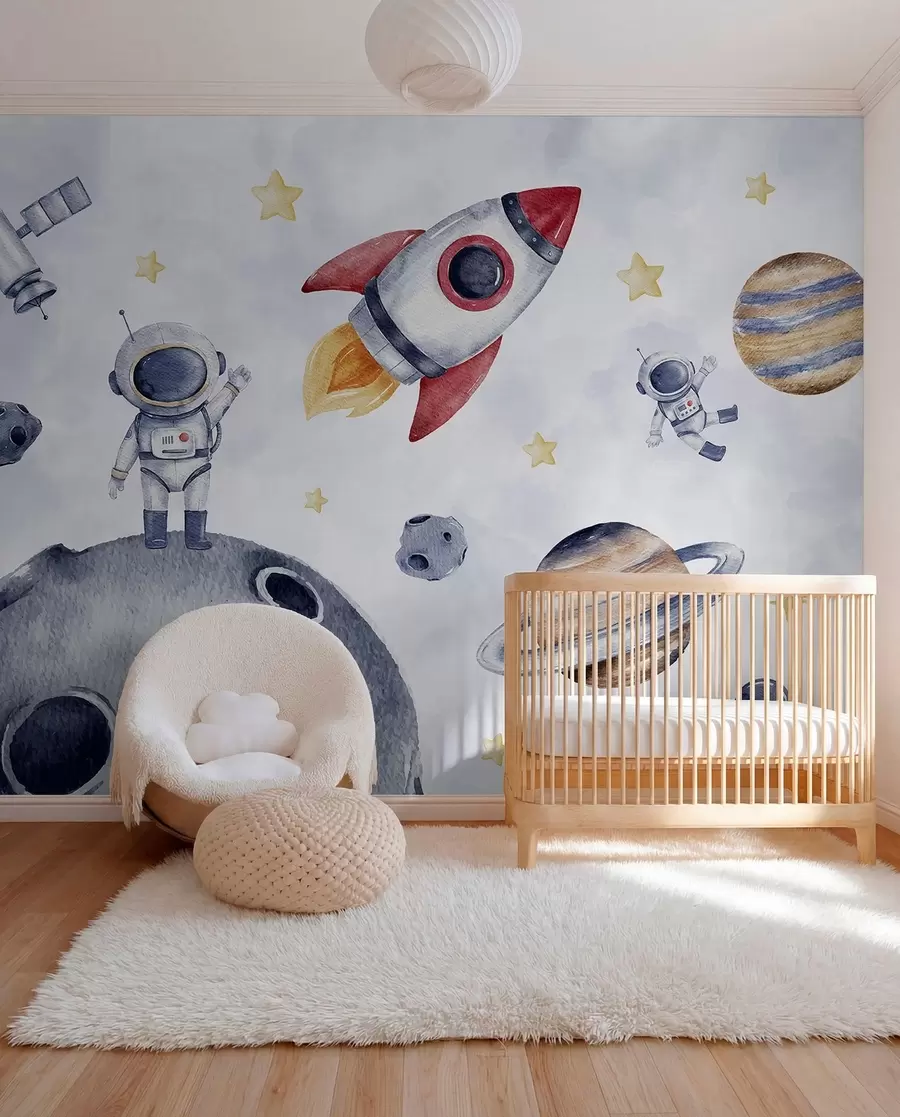 Fototapetai Mažieji astronautai skrenda w01461