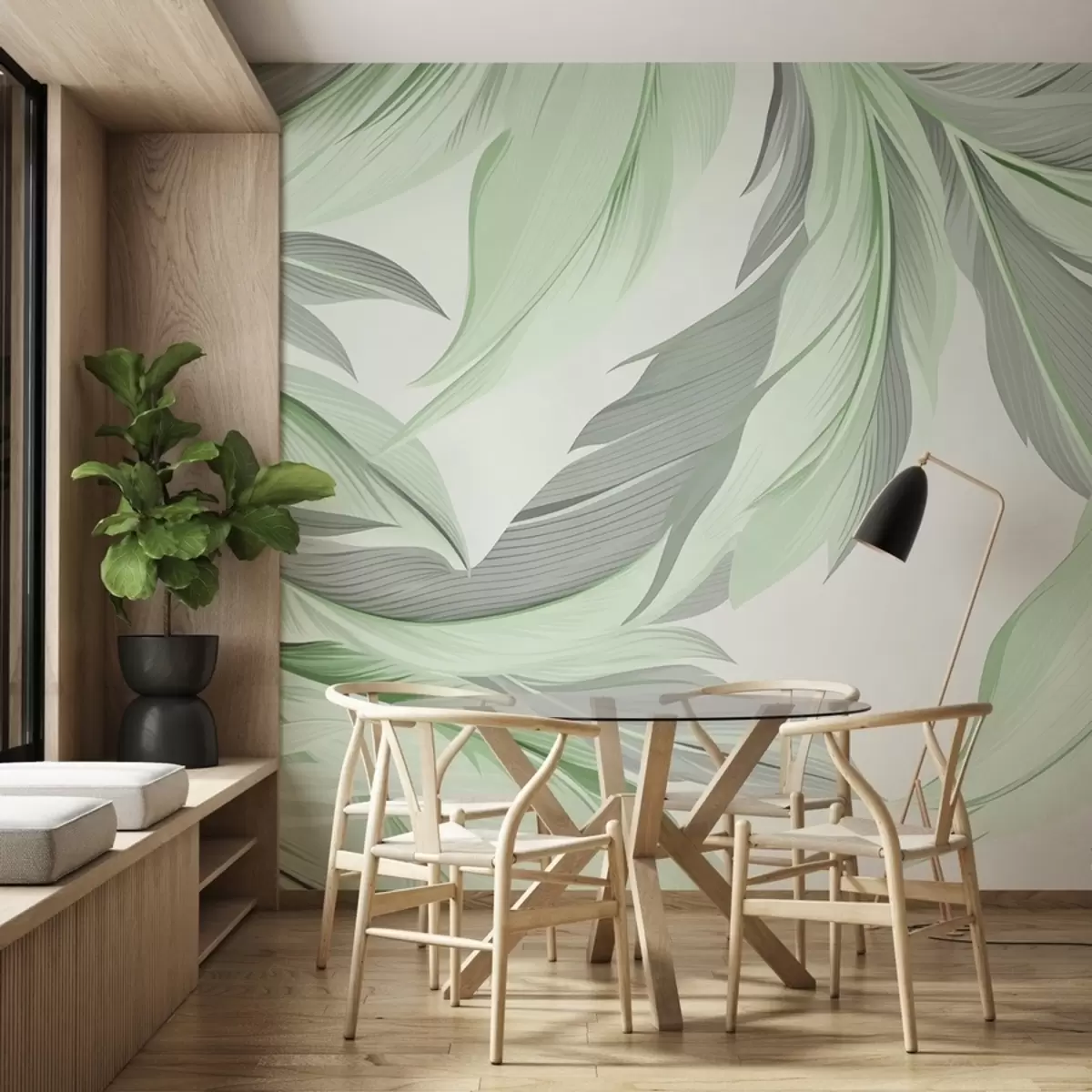 Fototapetai Dideli lapai w08398v2 - Uwalls.lt Fototapetai Dideli lapai w08398v2