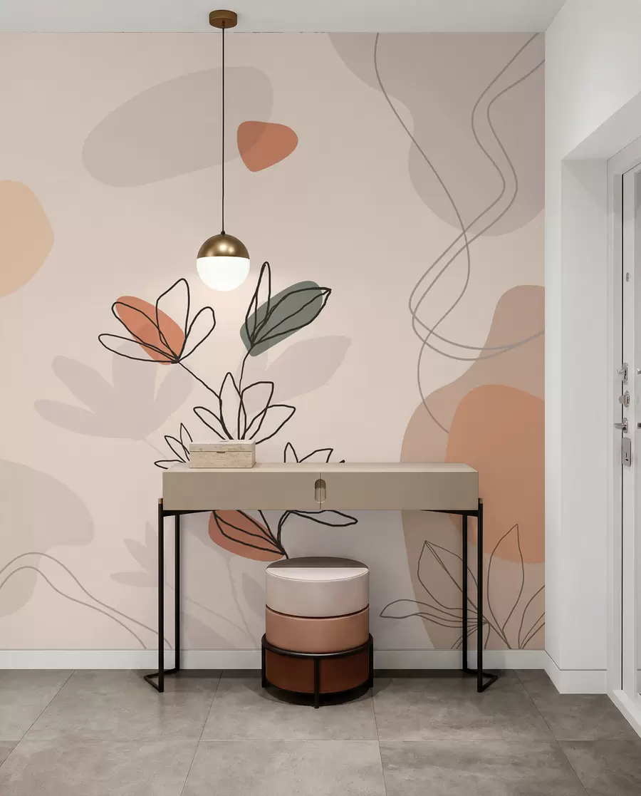 Fototapetai Gėlės boho stiliaus w02103