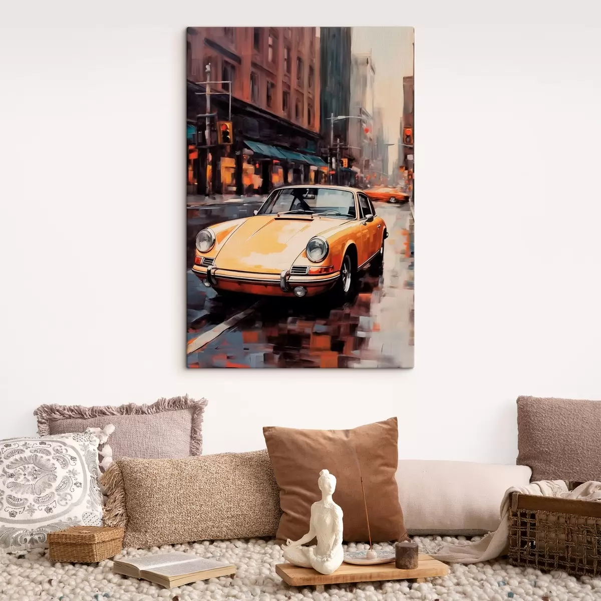 Paveikslėlis Retro automobilis miesto gatvėse s41486