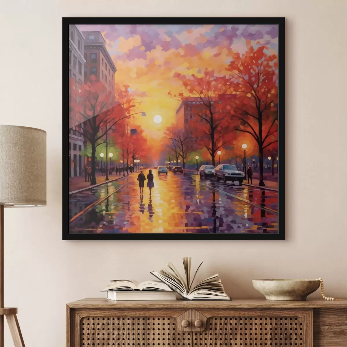 Plakatas Rudens vakaras mieste f41499