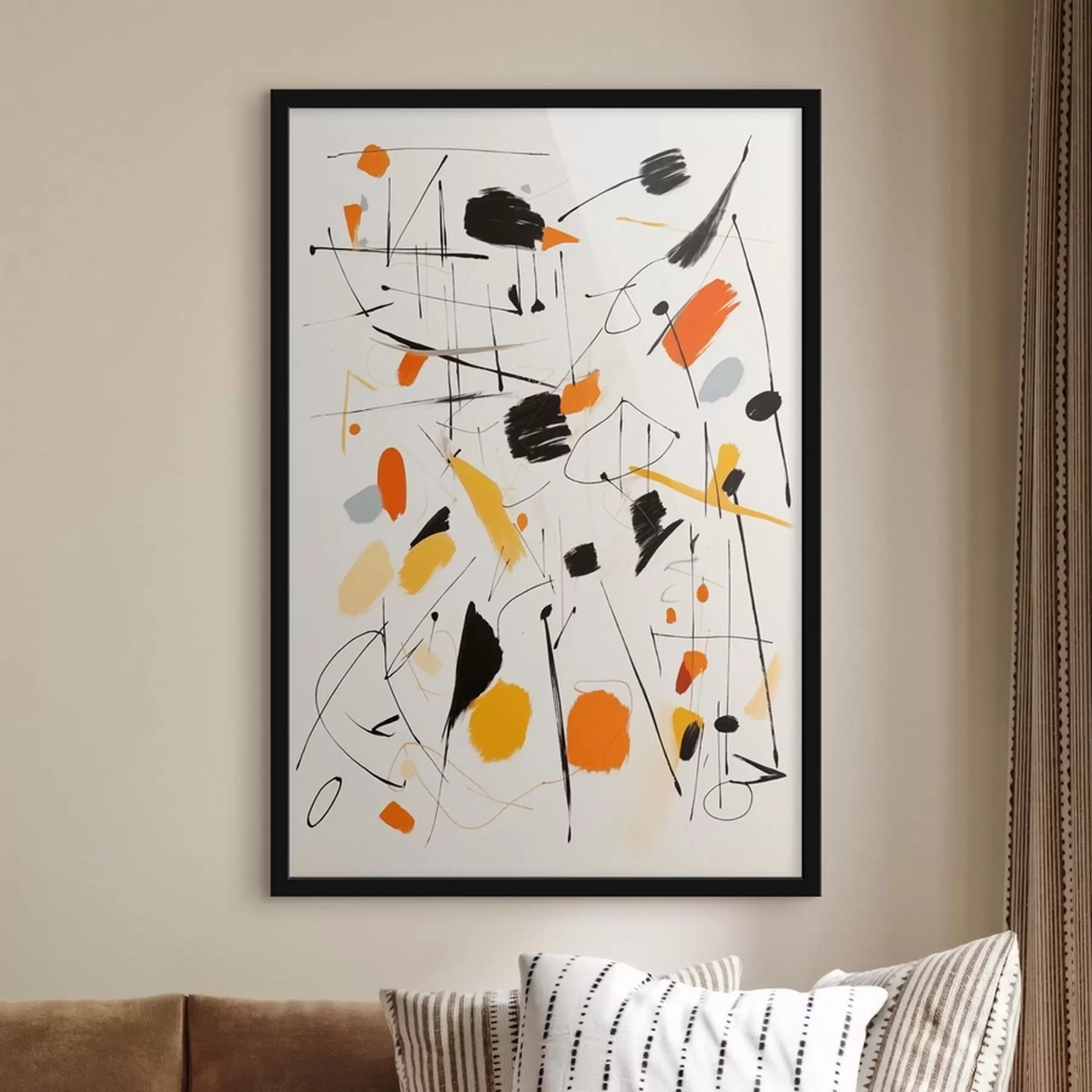 Fototapetai Dažų purslai ant drobės f41596