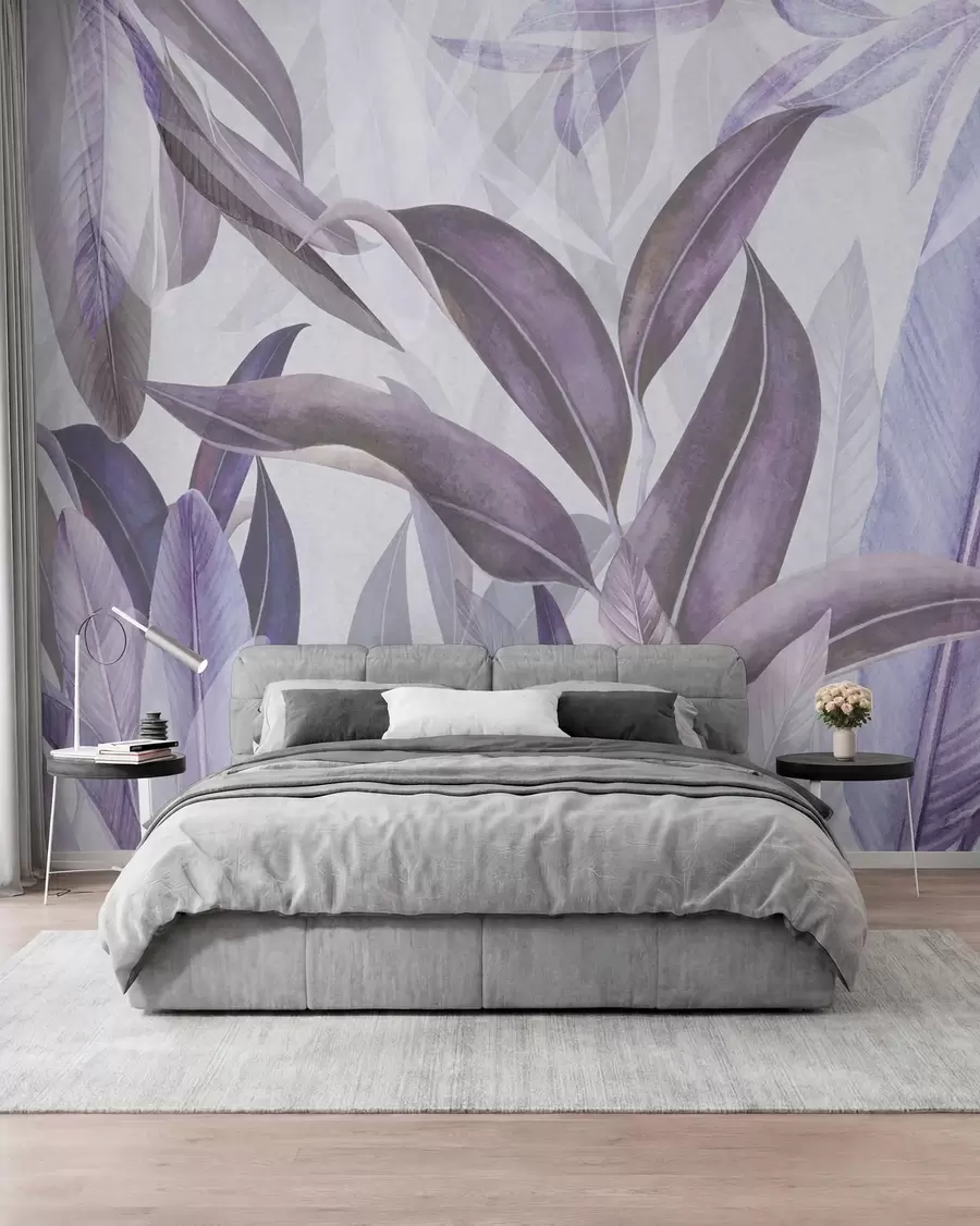 Fototapetai Elegantiški švelnių atspalvių lapai u94302v2