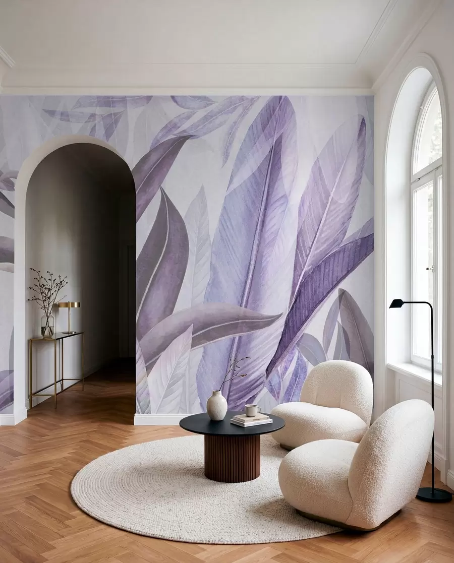 Fototapetai Elegantiški švelnių atspalvių lapai u94302v2