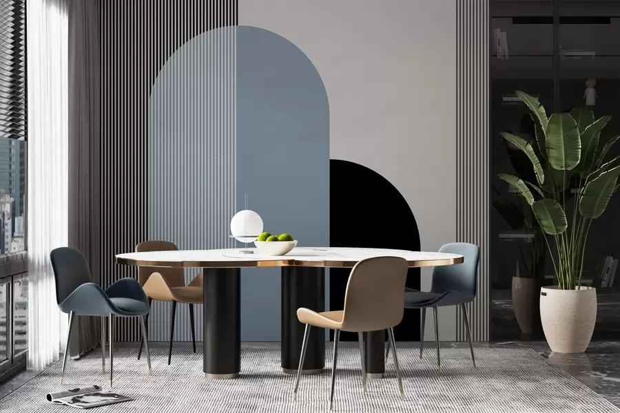 Fototapetai Abstrakčių formų ir linijų harmonija w00631v2