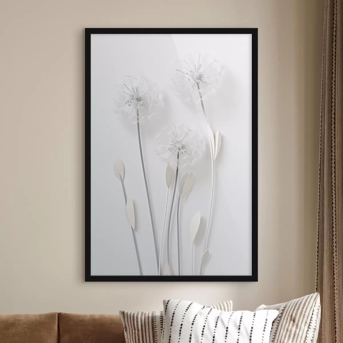 Plakatas Kiaulpienės baltame fone f41555