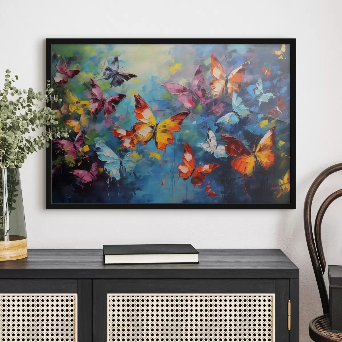 Plakatas Spalvingi drugeliai f41556