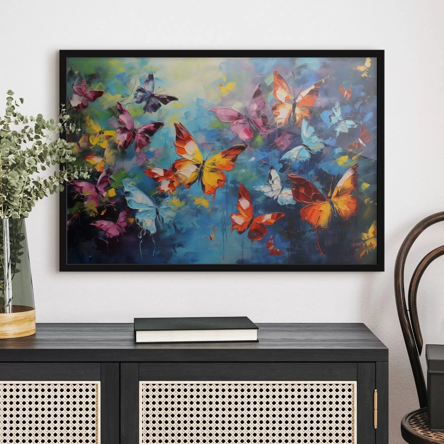 Fototapetai Spalvingi drugeliai f41556