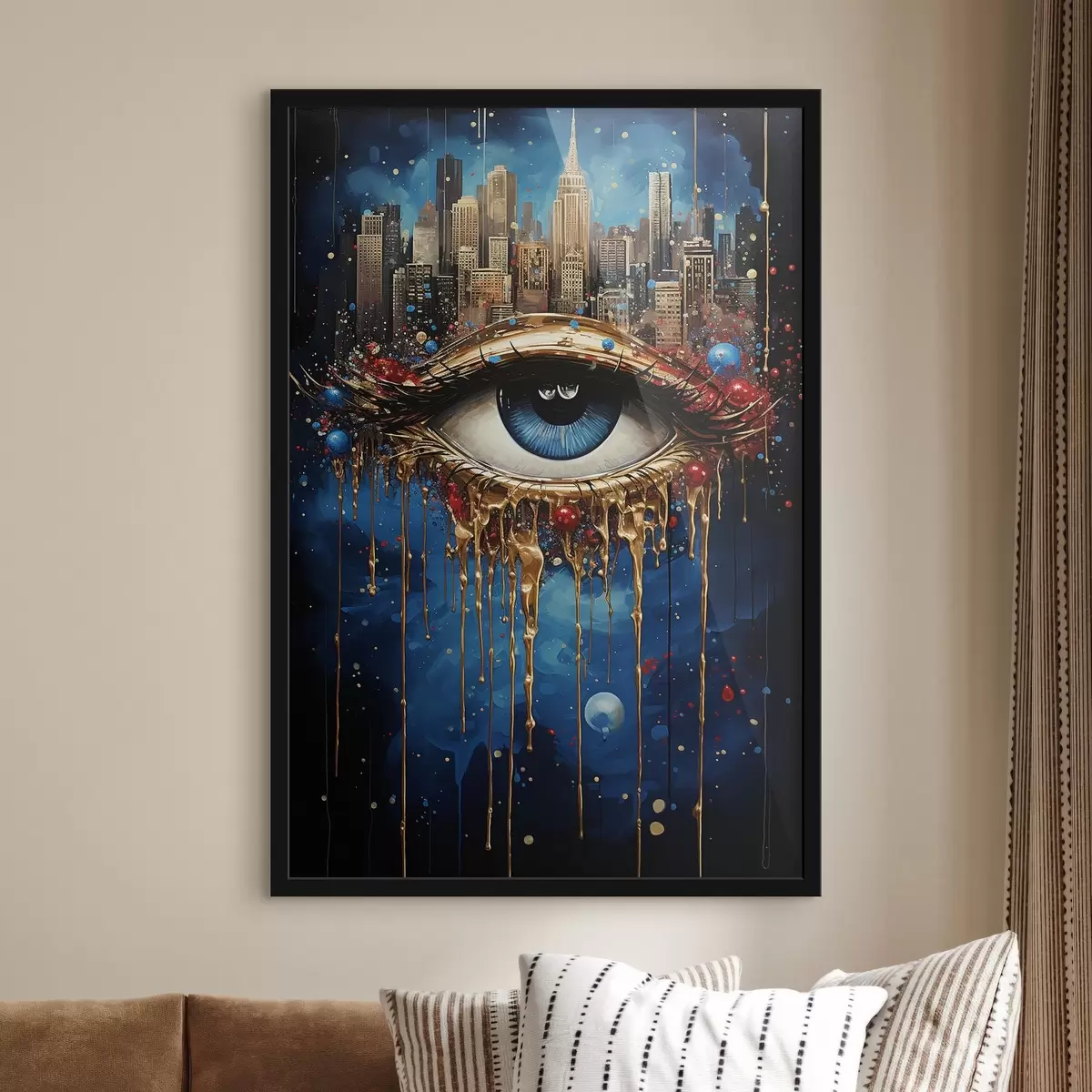 Plakatas Abstrahuotas miesto vaizdas f41562