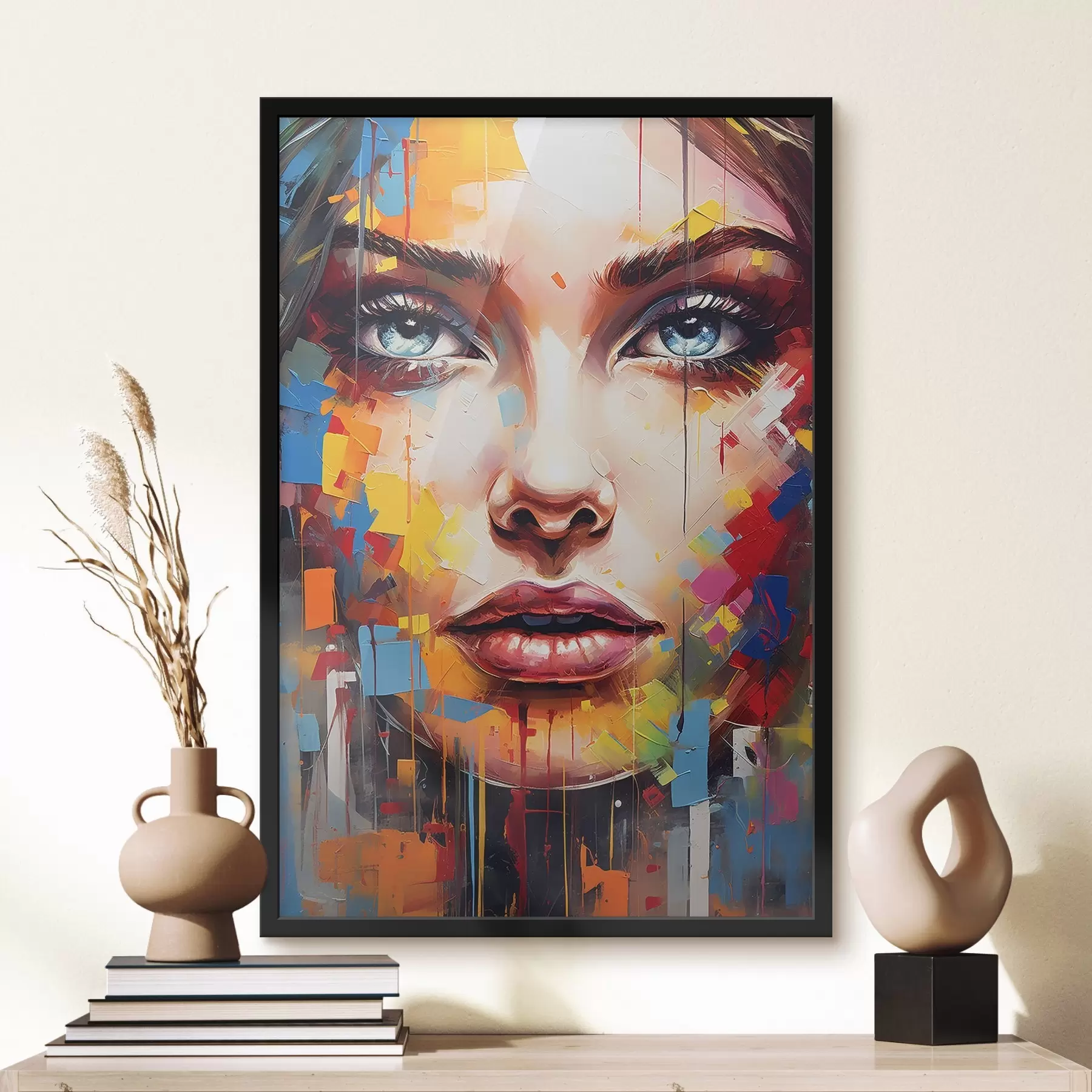 Fototapetai Mergaitės veidas su dažais f41564
