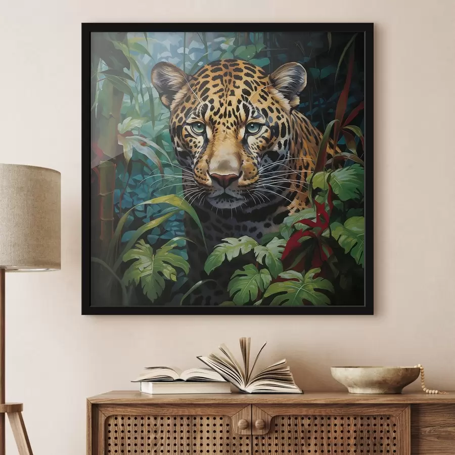 Fototapetai Leopardas krūmynuose f41566