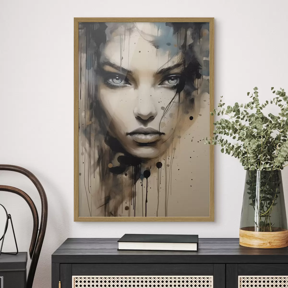 Plakatas Abstraktus moters portretas f41670