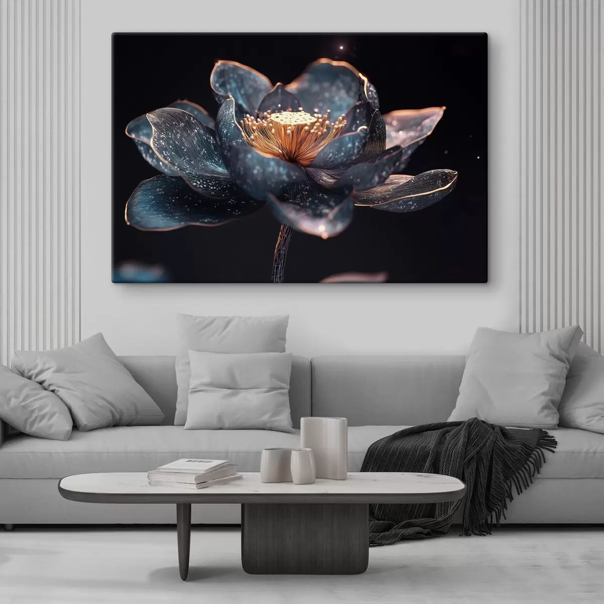 Paveikslėlis Grakšti gėlė tamsiame fone s41837