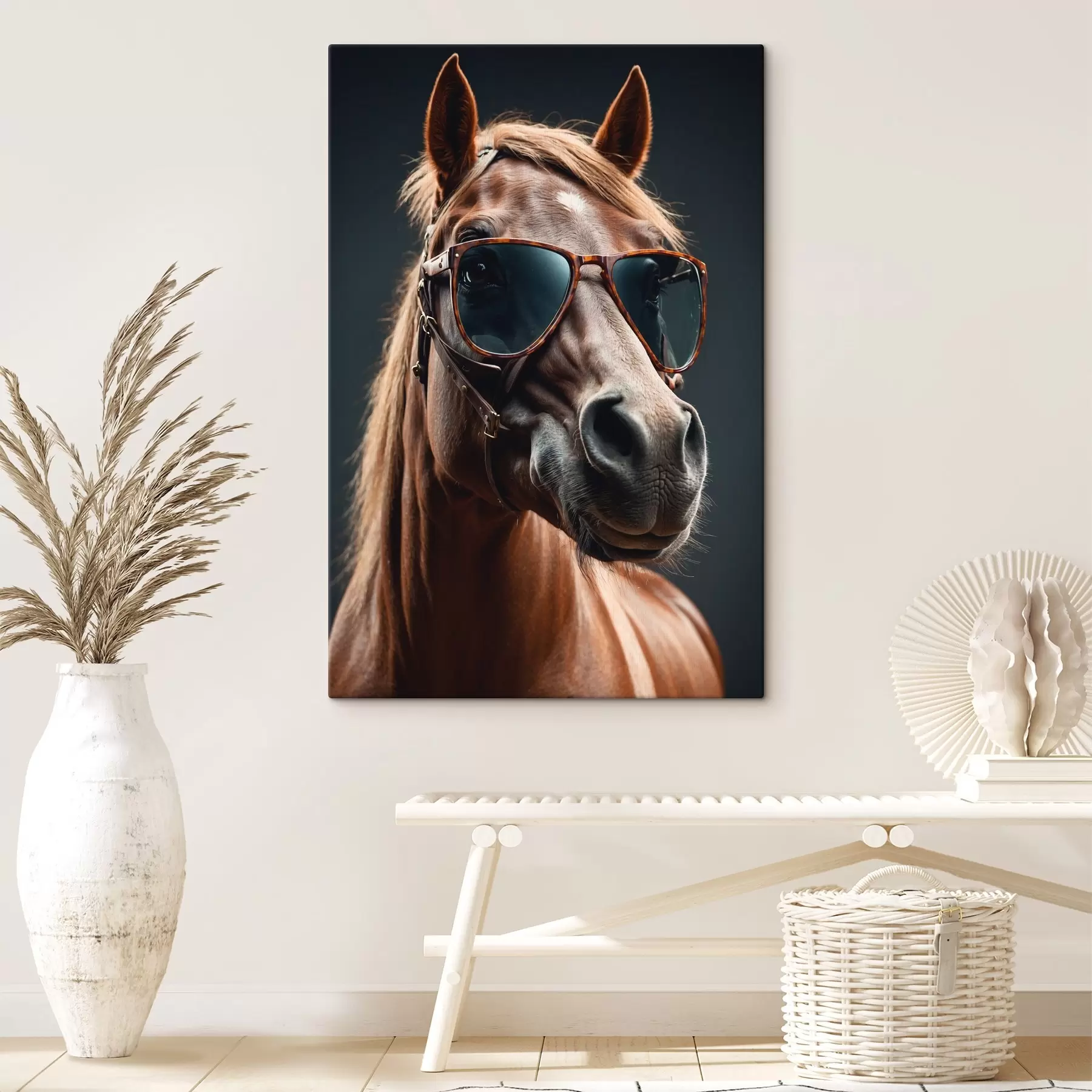 Fototapetai Arklys su akiniais s41519
