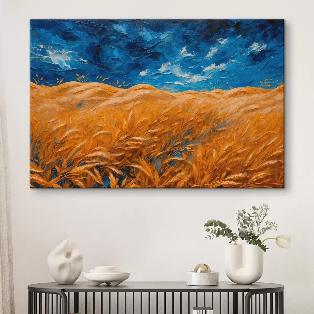 Paveikslėlis Kviečių laukas aliejinės tapybos stiliumi s41584