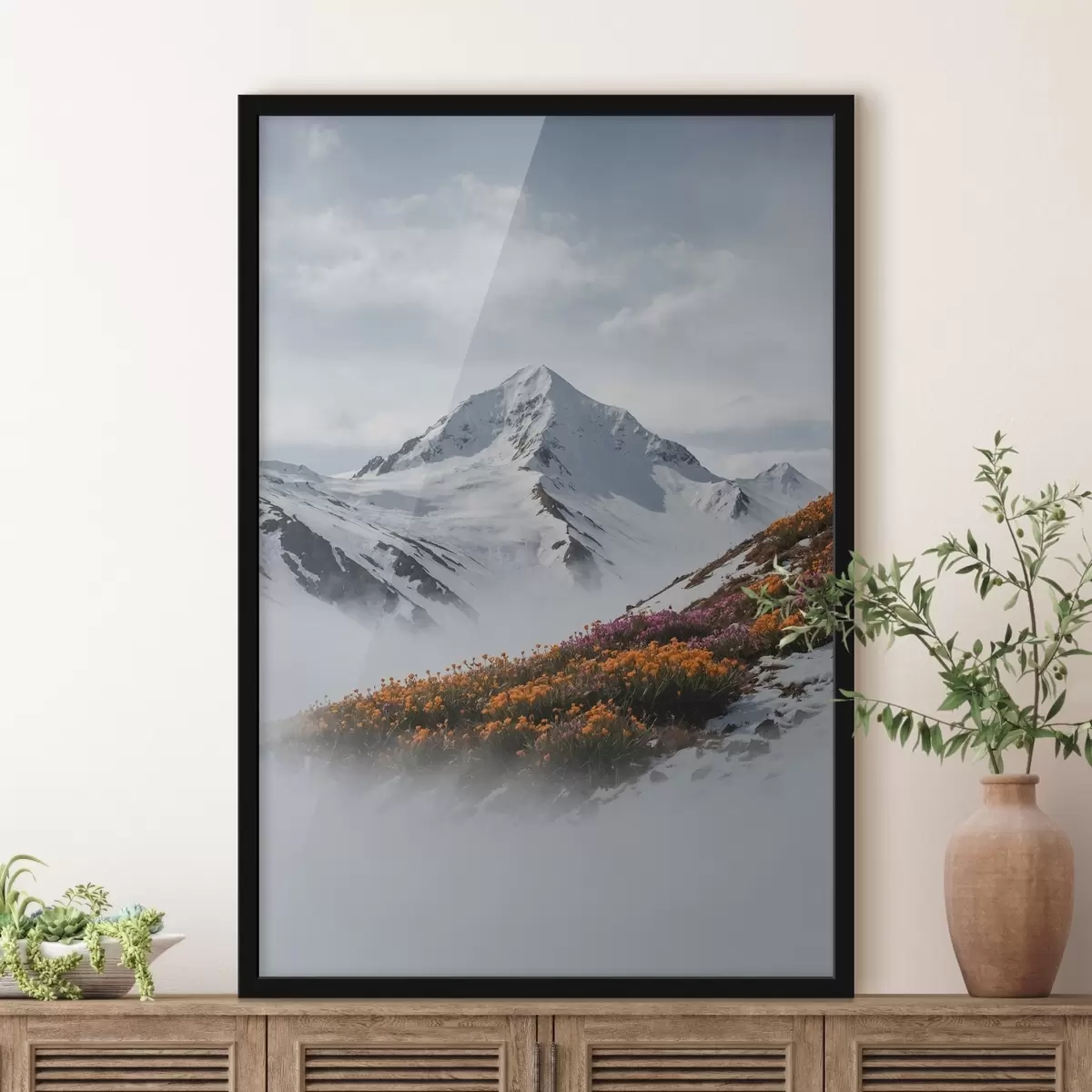 Plakatas Gėlės ant kalno viršūnės f41593
