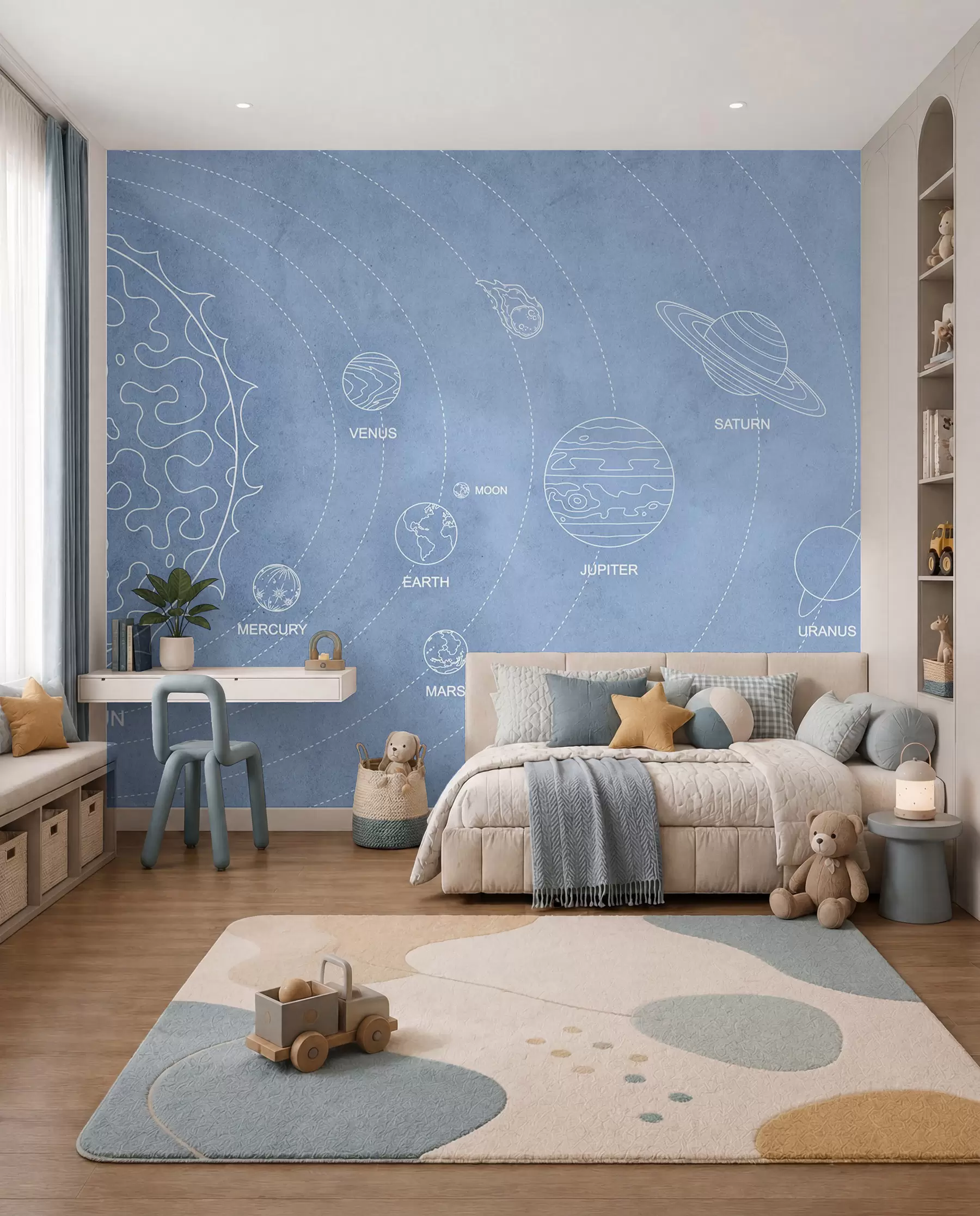 Fototapetai Saulės sistemos brėžinys w02344v1