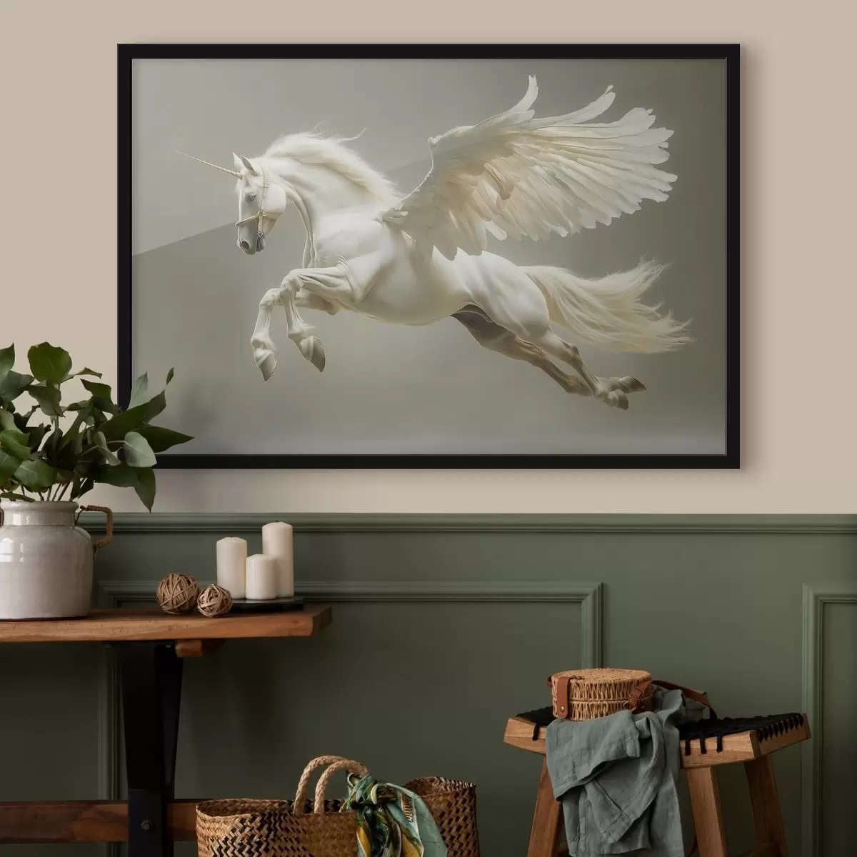 Plakatas Šuoliuojantis sparnuotas žirgas Pegasas f41875