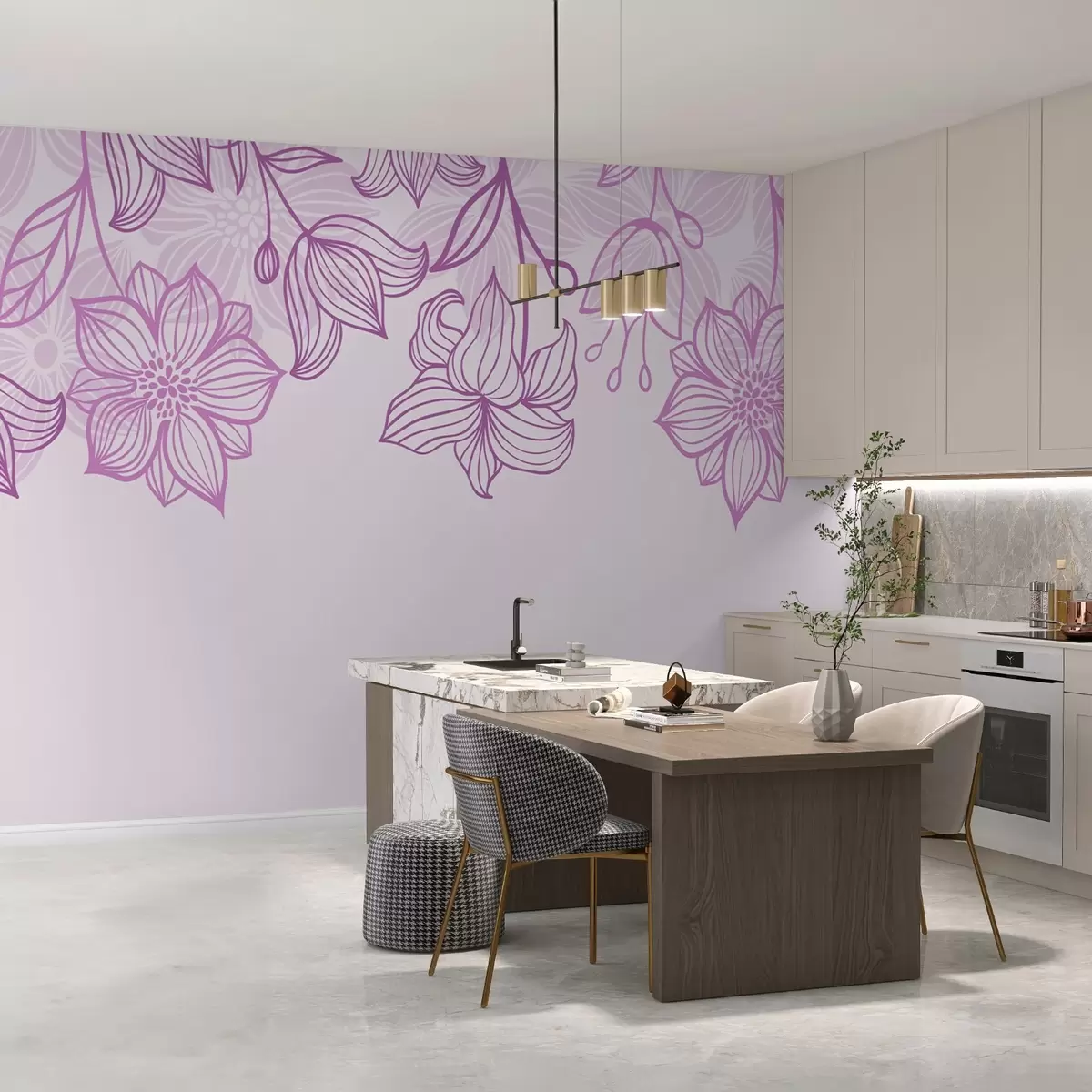 Fototapetai Dažytos gėlės iš viršaus w02395 - Uwalls.lt Fototapetai Dažytos gėlės iš viršaus w02395