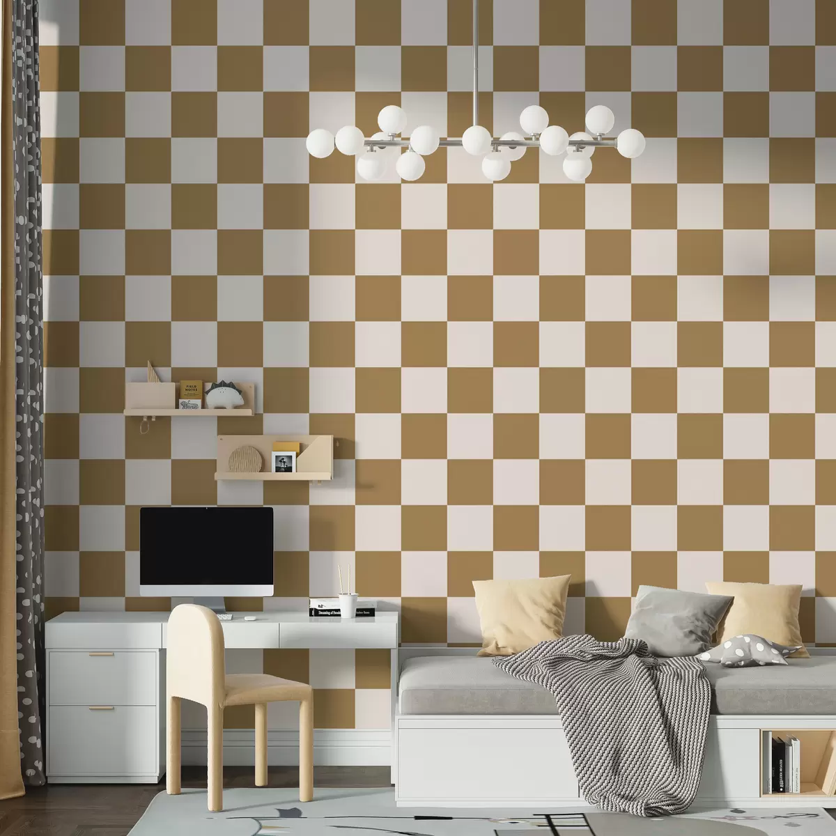 Fototapetai Geometriniai rudos spalvos tapetai w01922v3