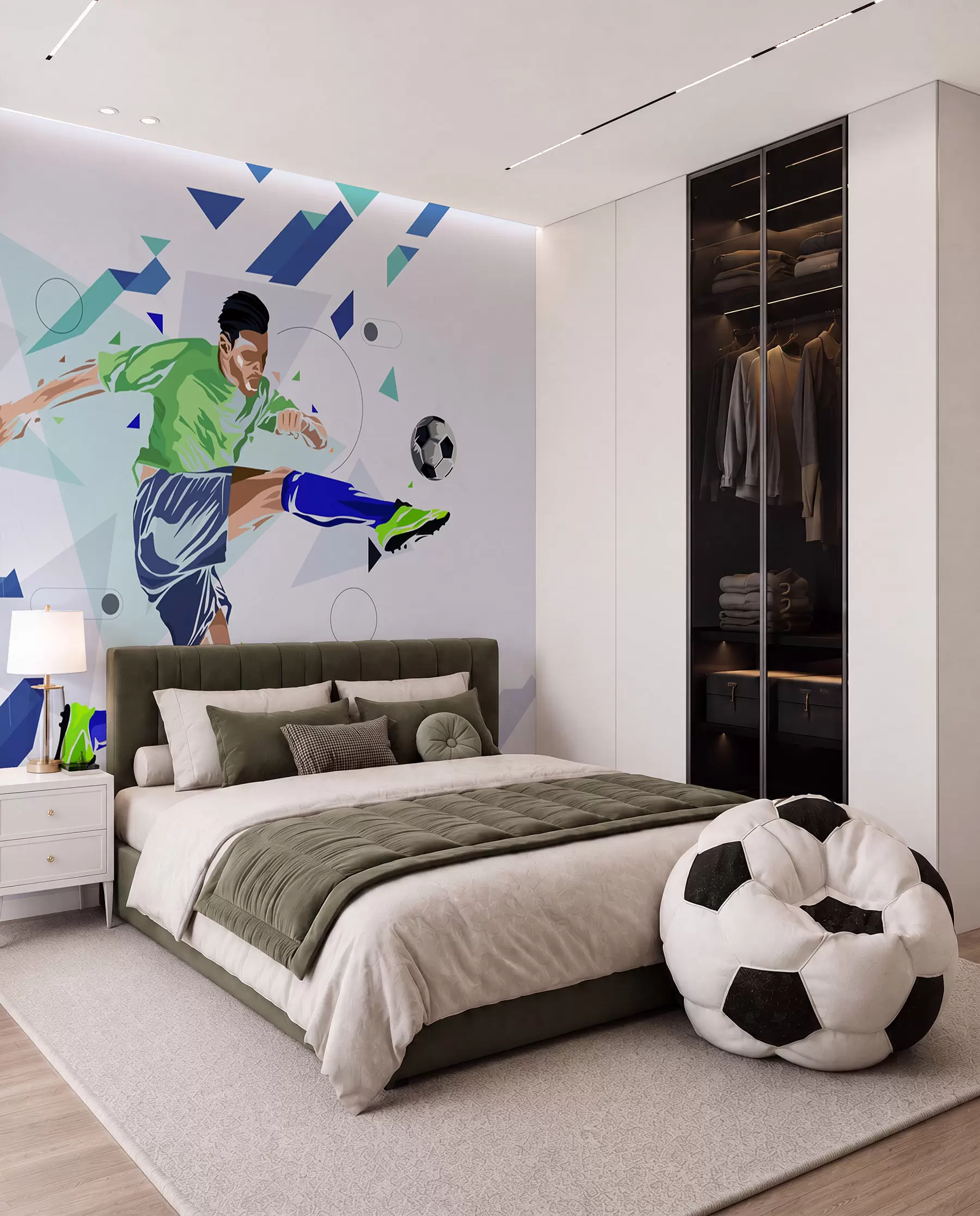 Fototapetai Futbolo smūgis ore w02401