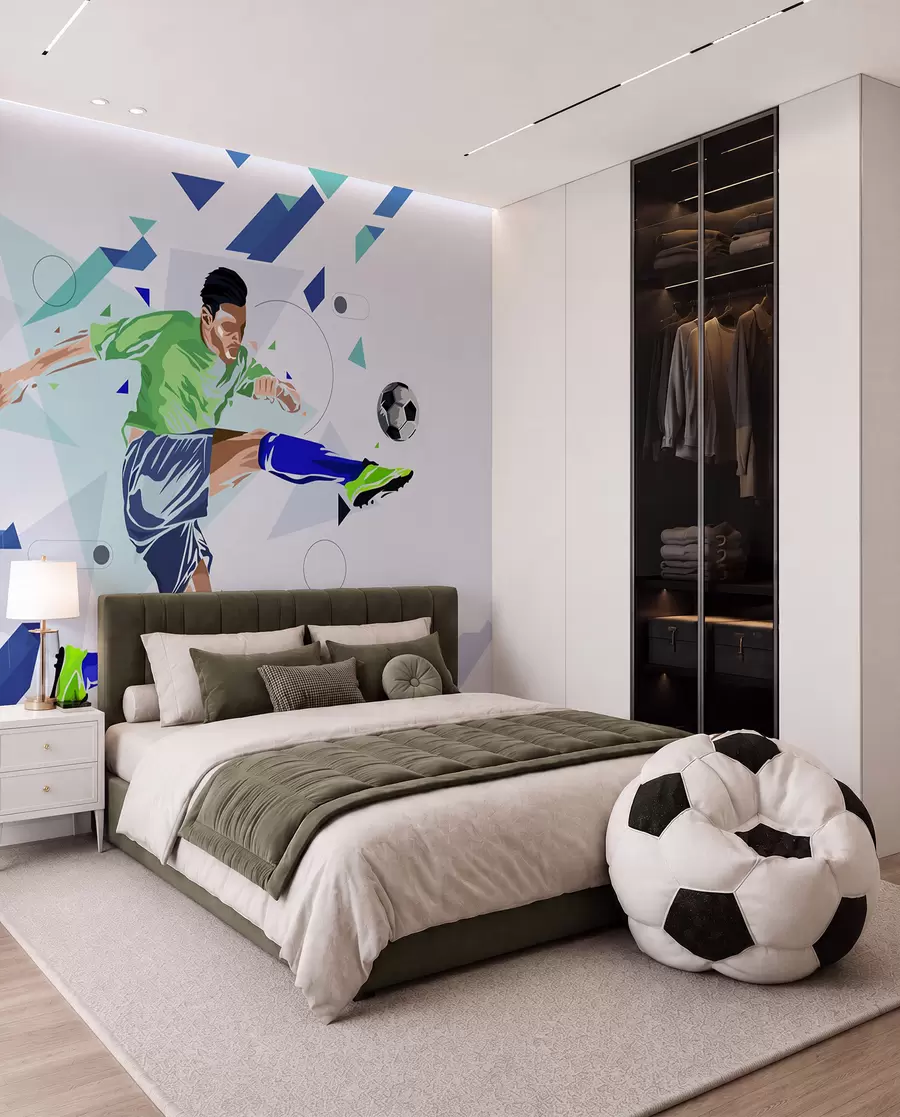 Fototapetai Futbolo smūgis ore w02401
