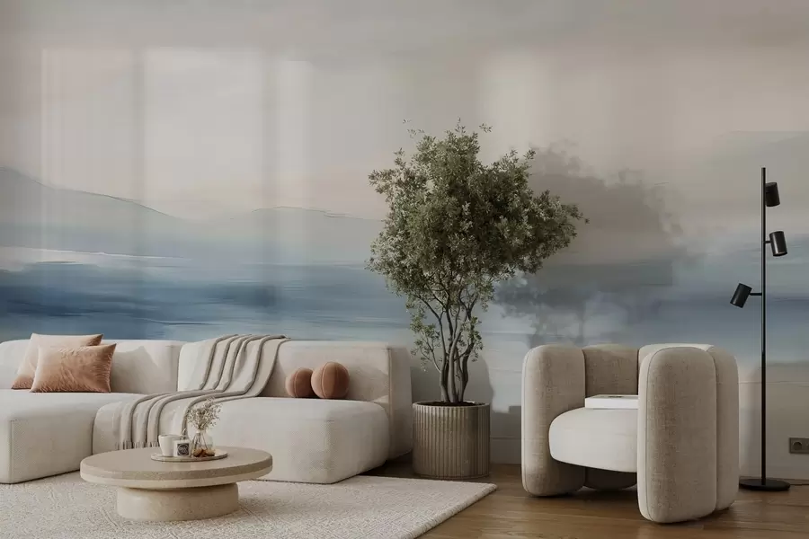 Fototapetai Minimalistinis jūros kraštovaizdis w02409