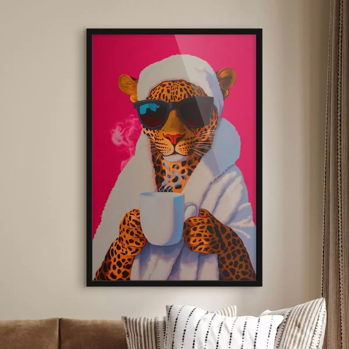 Plakatas Atsipalaidavęs leopardas f41924