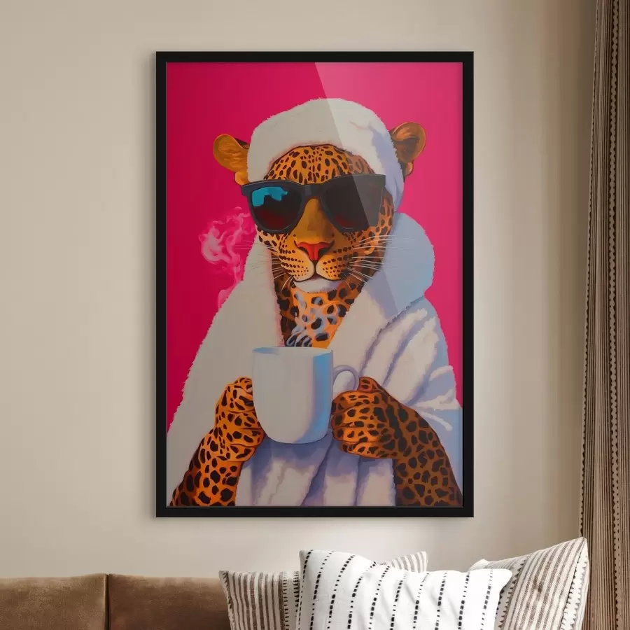 Fototapetai Atsipalaidavęs leopardas f41924