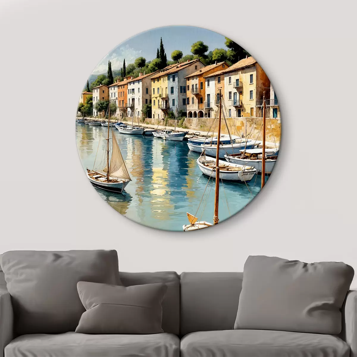 Apvalūs paveikslai Peizažas Venecijoje r38899