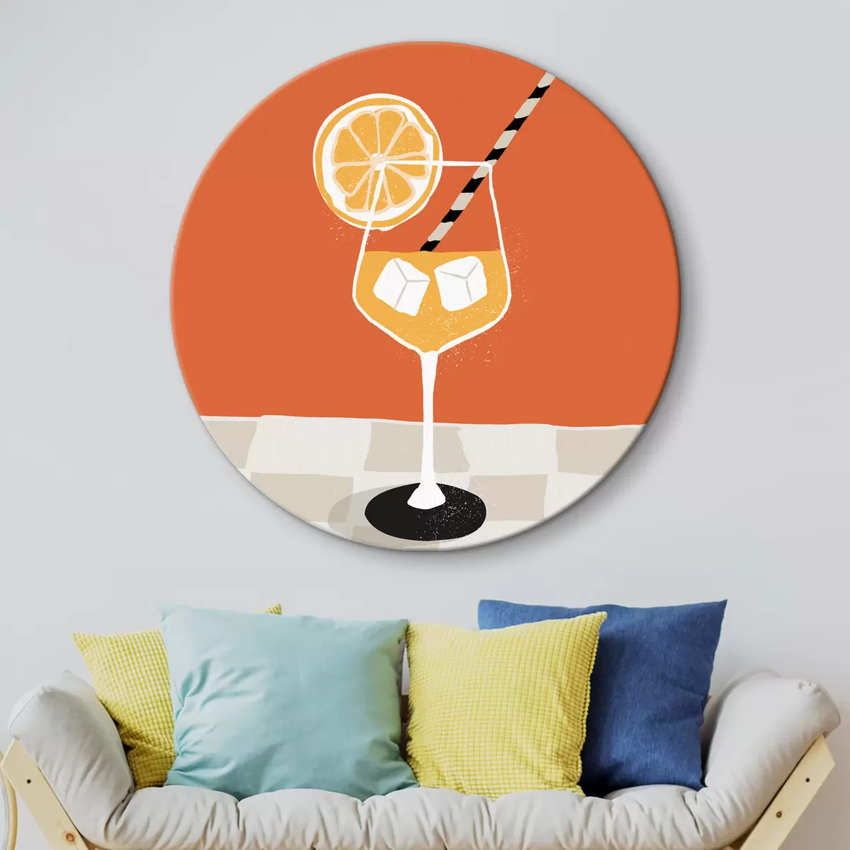 Apvalūs paveikslai Alkoholinis gėrimas Aperol r38072