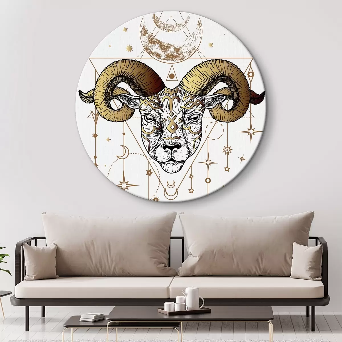 Apvalūs paveikslai Avino zodiako zenklas r37183