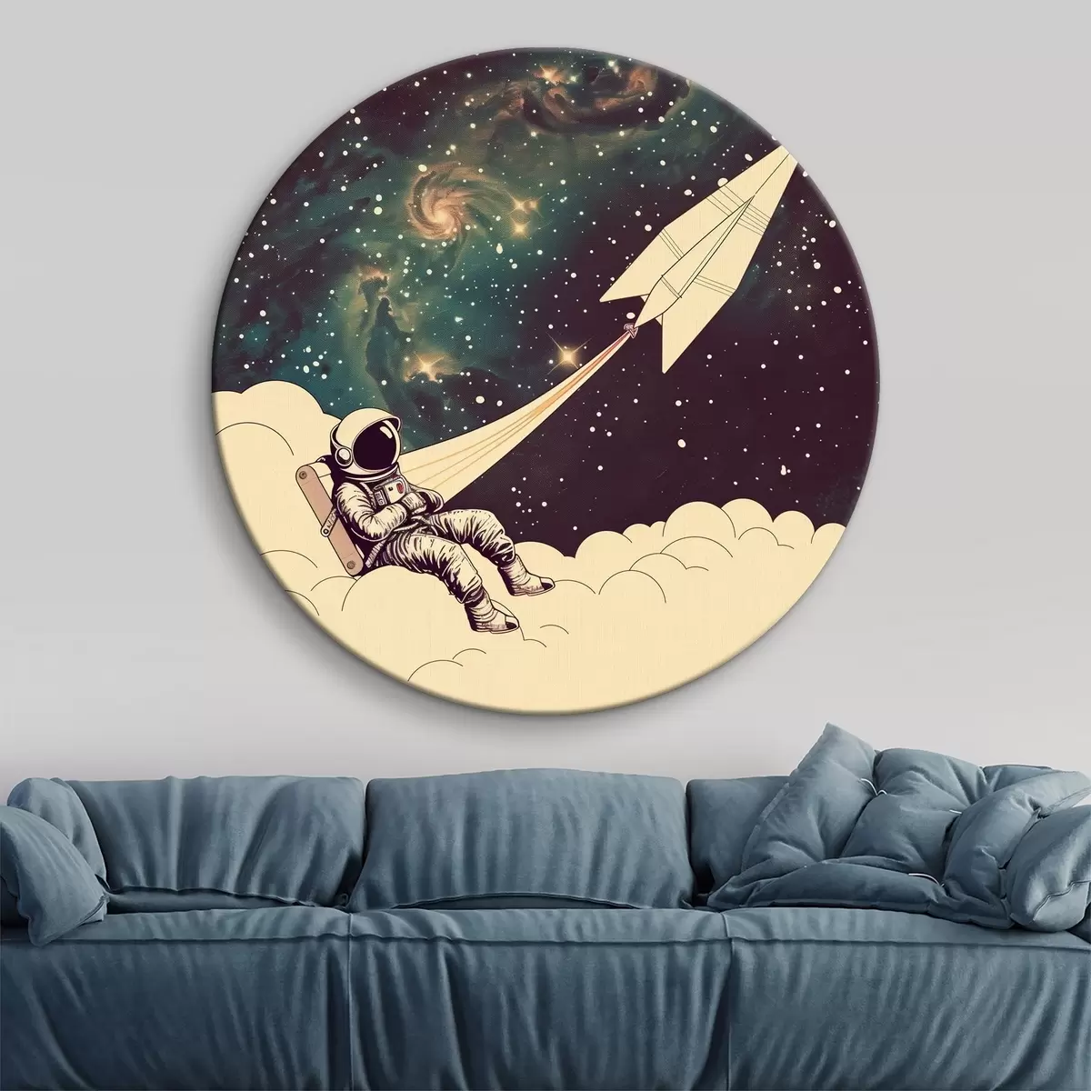 Apvalūs paveikslai Astronautas r38743
