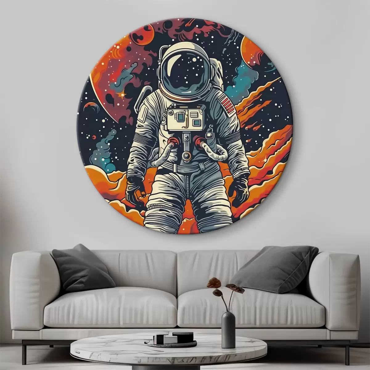 Apvalūs paveikslai Astronautas r39047
