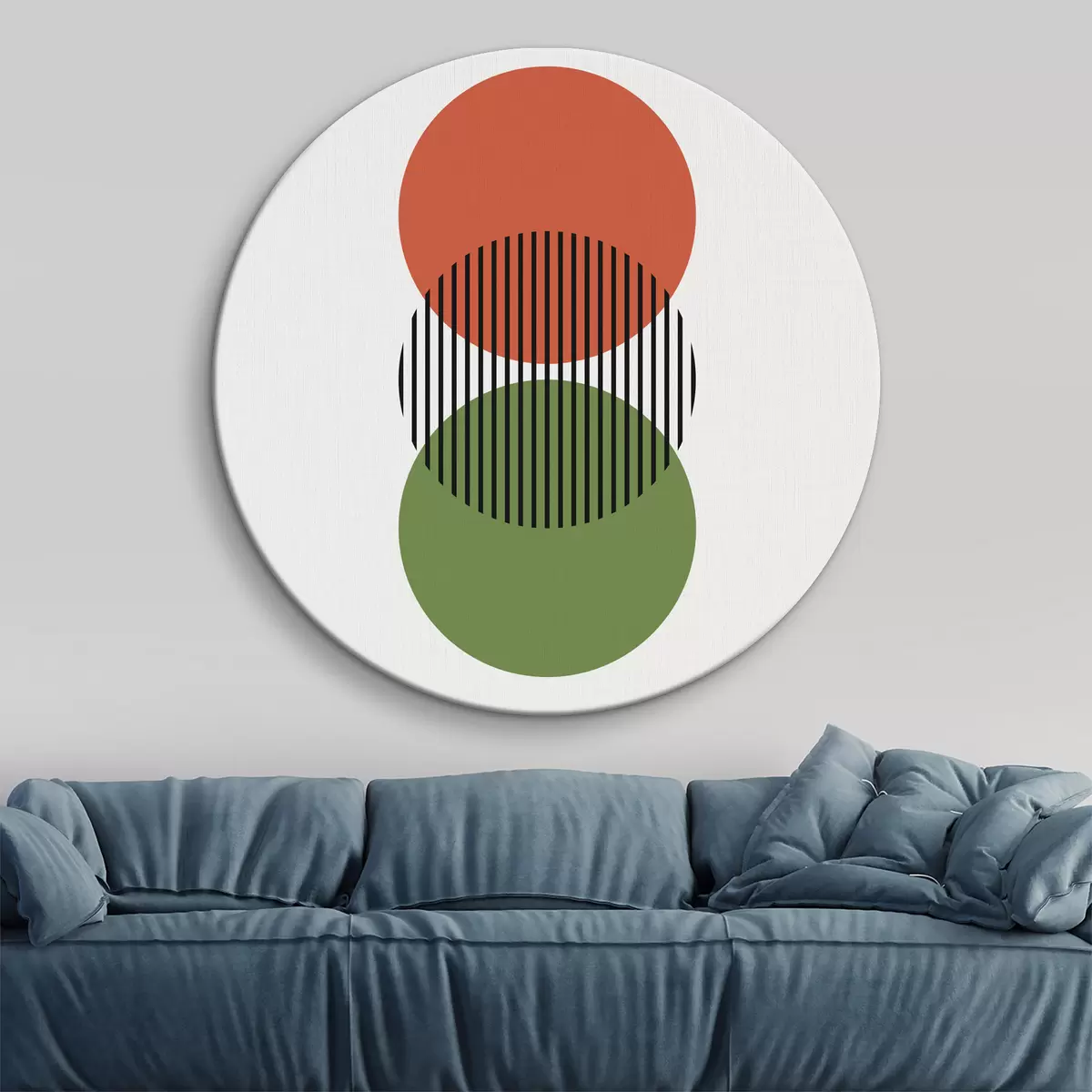 Apvalūs paveikslai Bauhaus geometrinė abstrakcija r39263