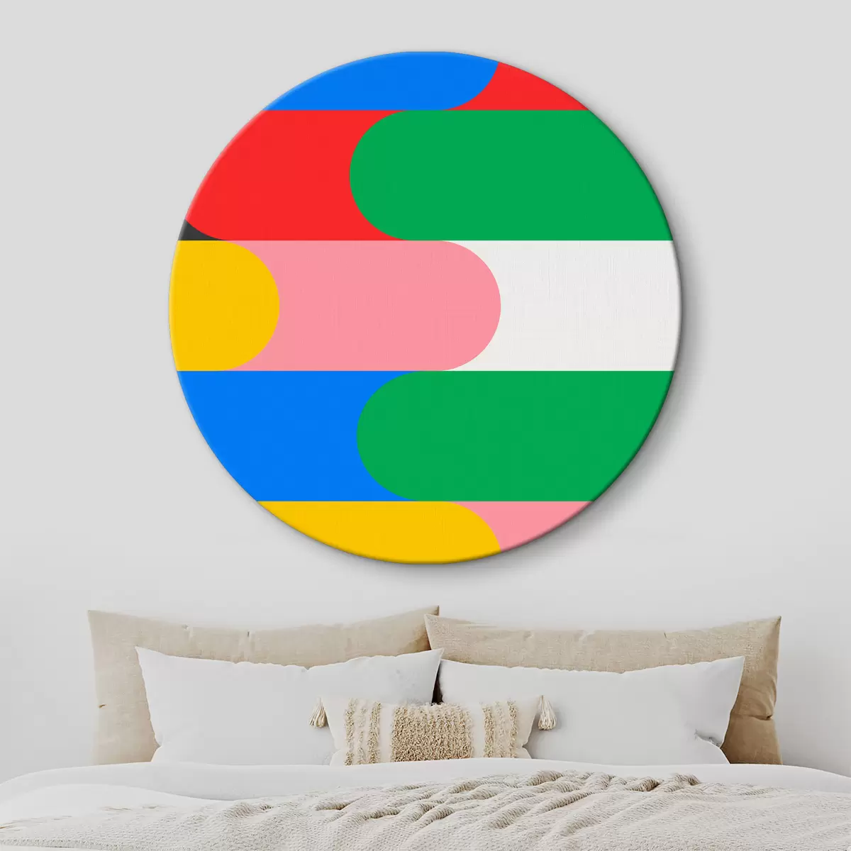 Apvalūs paveikslai Bauhaus geometrinė abstrakcija r39272