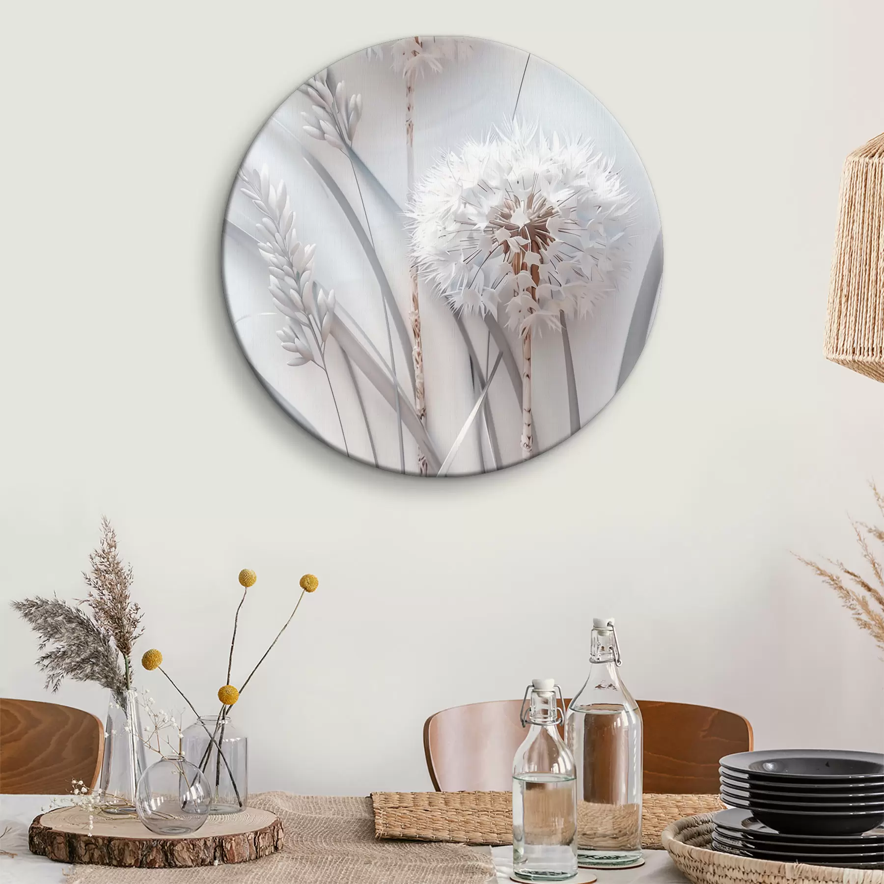 Paveikslėlis Kiaulpienės šviesiame fone r39787