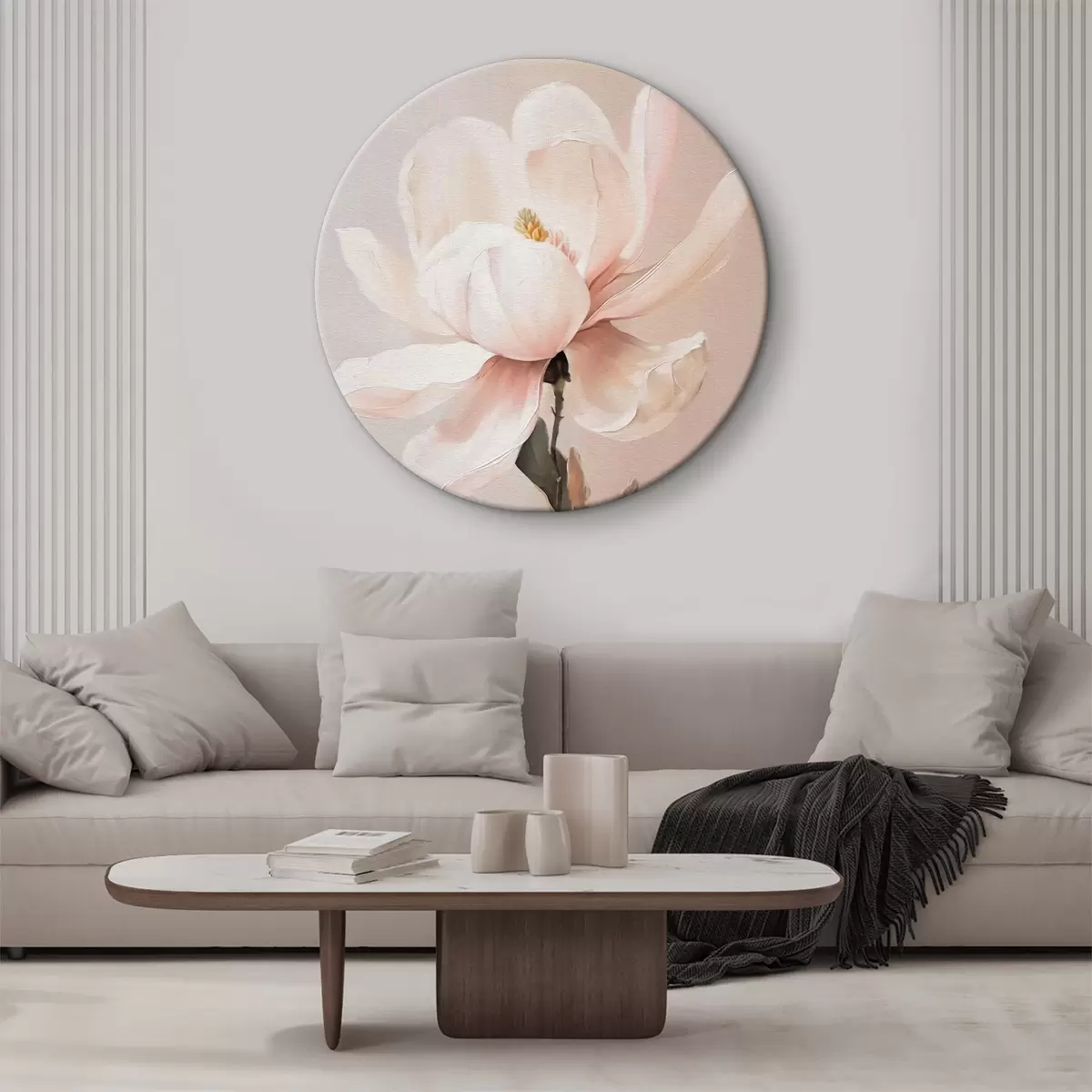 Apvalūs paveikslai Trapi magnolijos gėlė r39838